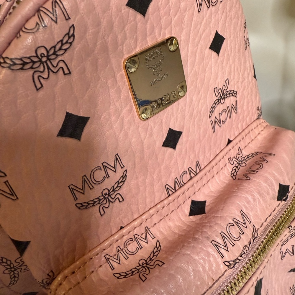 MCM Pink Mini Backpack - Picture 3 of 9